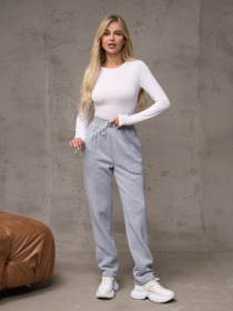 Брюки повседневные ISSA Plus модель 14906_светло_серый Фото