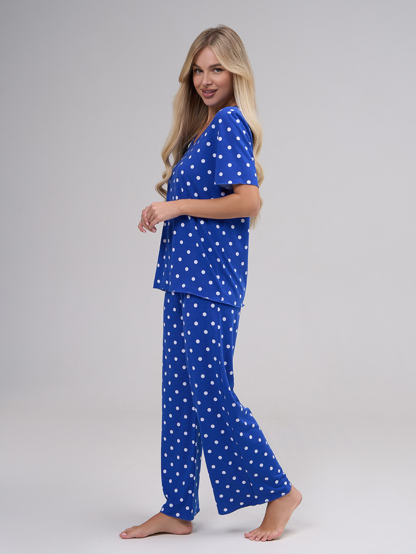 Пижама ISSA Plus модель 14885_синий Фото