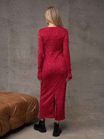 Платье макси ISSA Plus модель 11217_красный Фото