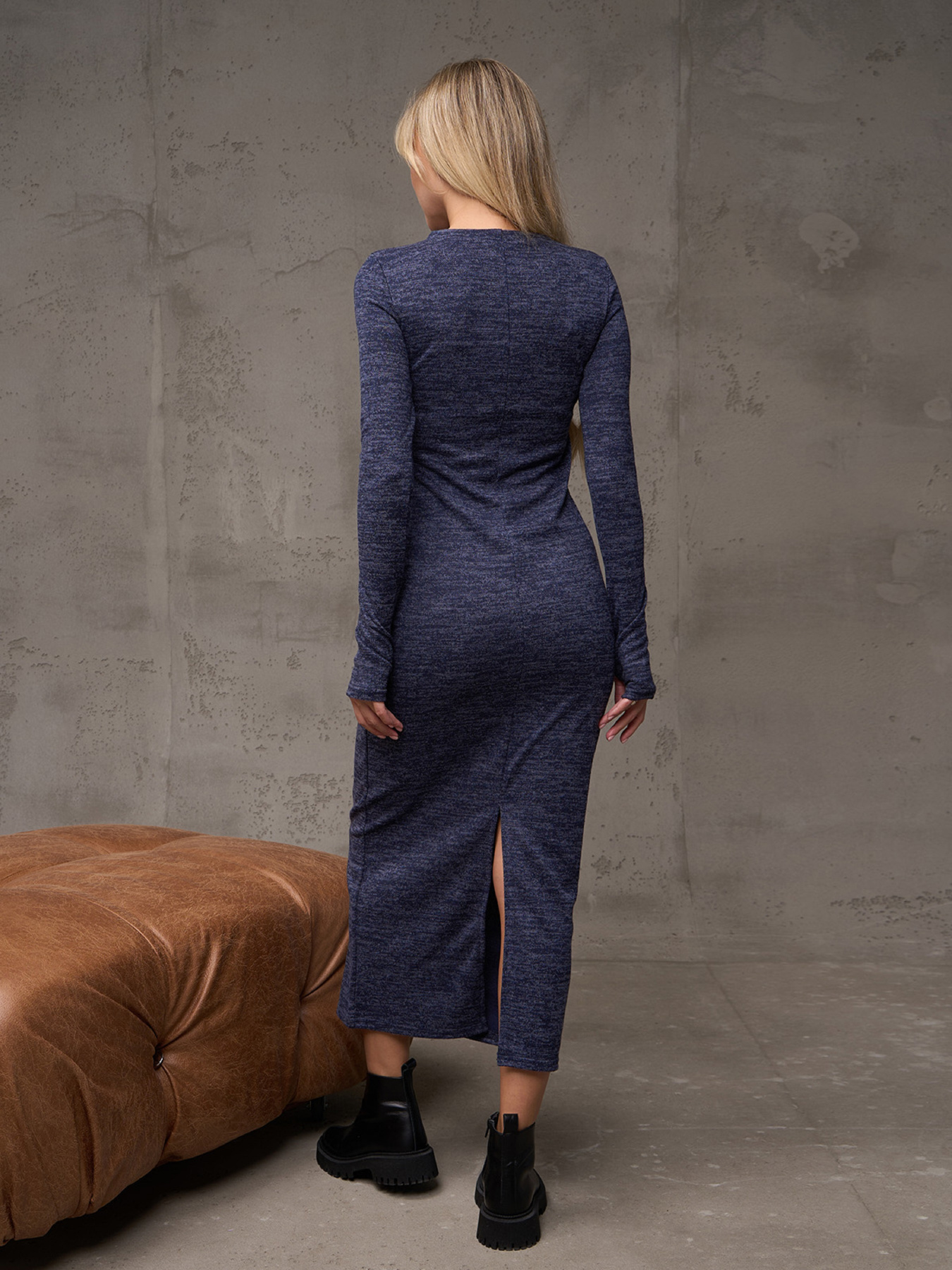 Сукня максі ISSA Plus модель 11217_синий Сукня максі ISSA Plus модель 11217_синий Фото