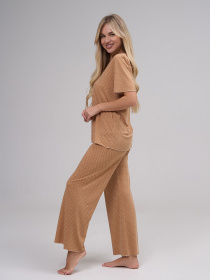 Пижама ISSA Plus модель 14884_бежевый Фото