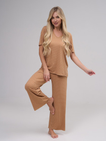 Піжама ISSA Plus модель 14884_бежевый Піжама ISSA Plus модель 14884_бежевый Фото