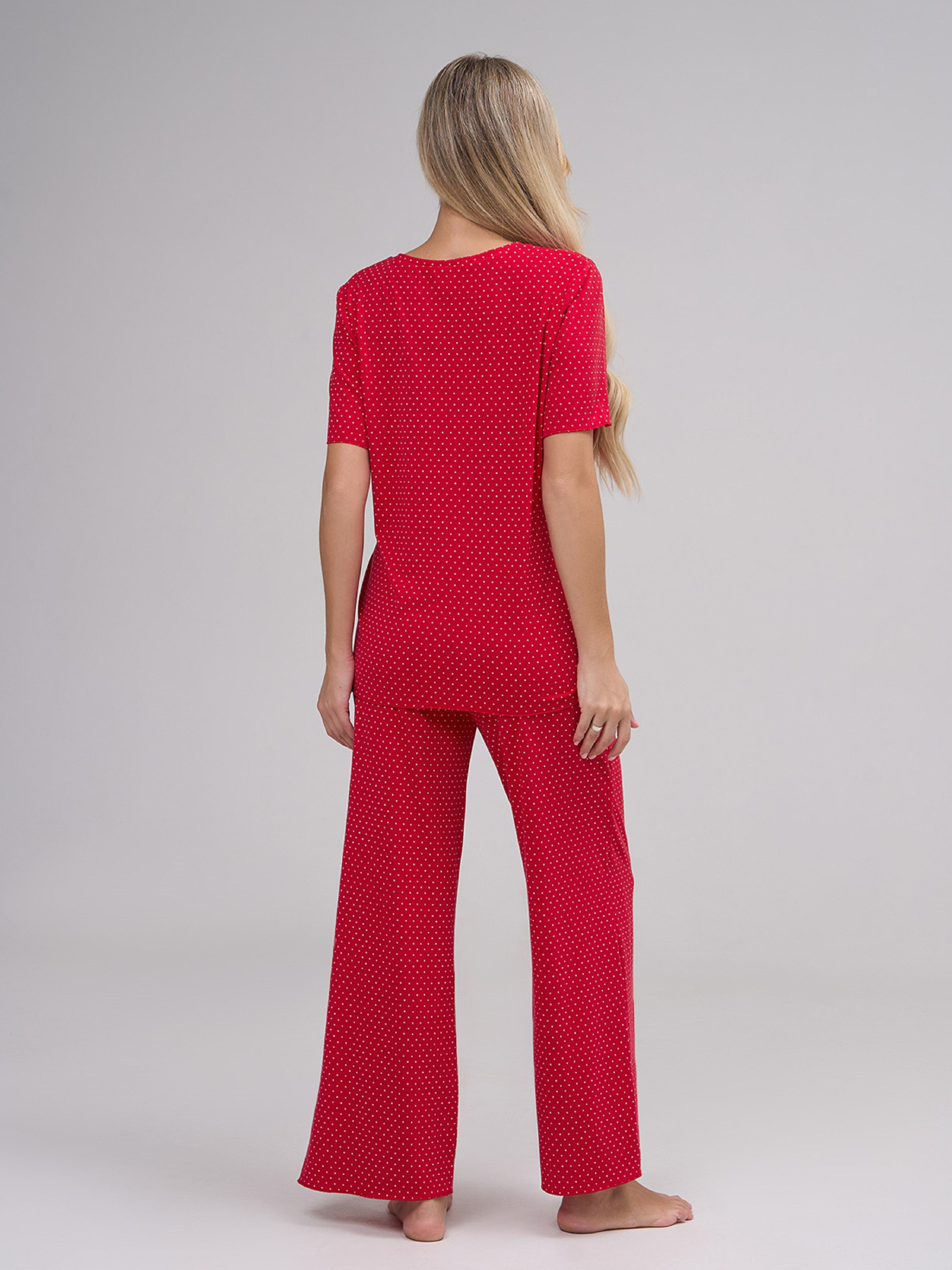 Пижама ISSA Plus модель 14884_красный Фото