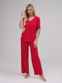 Пижама ISSA Plus модель 14884_красный Фото