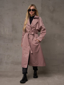 Тренч ISSA Plus модель 14886_бежевый Фото