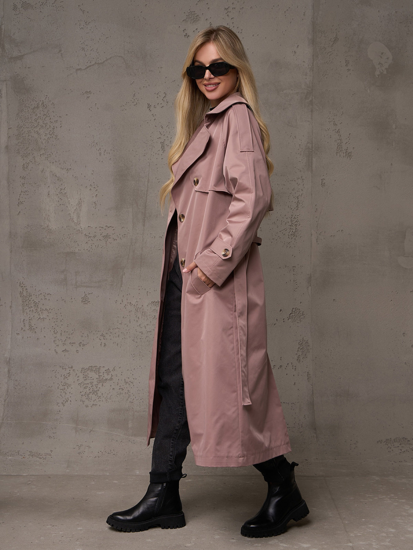 Тренч ISSA Plus модель 14886_бежевый Тренч ISSA Plus модель 14886_бежевый Фото