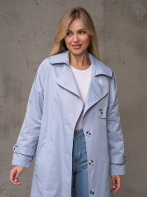 Тренч ISSA Plus модель 14886_голубой Тренч ISSA Plus модель 14886_голубой Фото