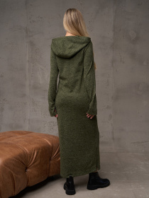 Платье макси ISSA Plus модель 14887_хаки Фото