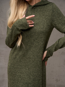 Сукня максі ISSA Plus модель 14887_хаки Фото