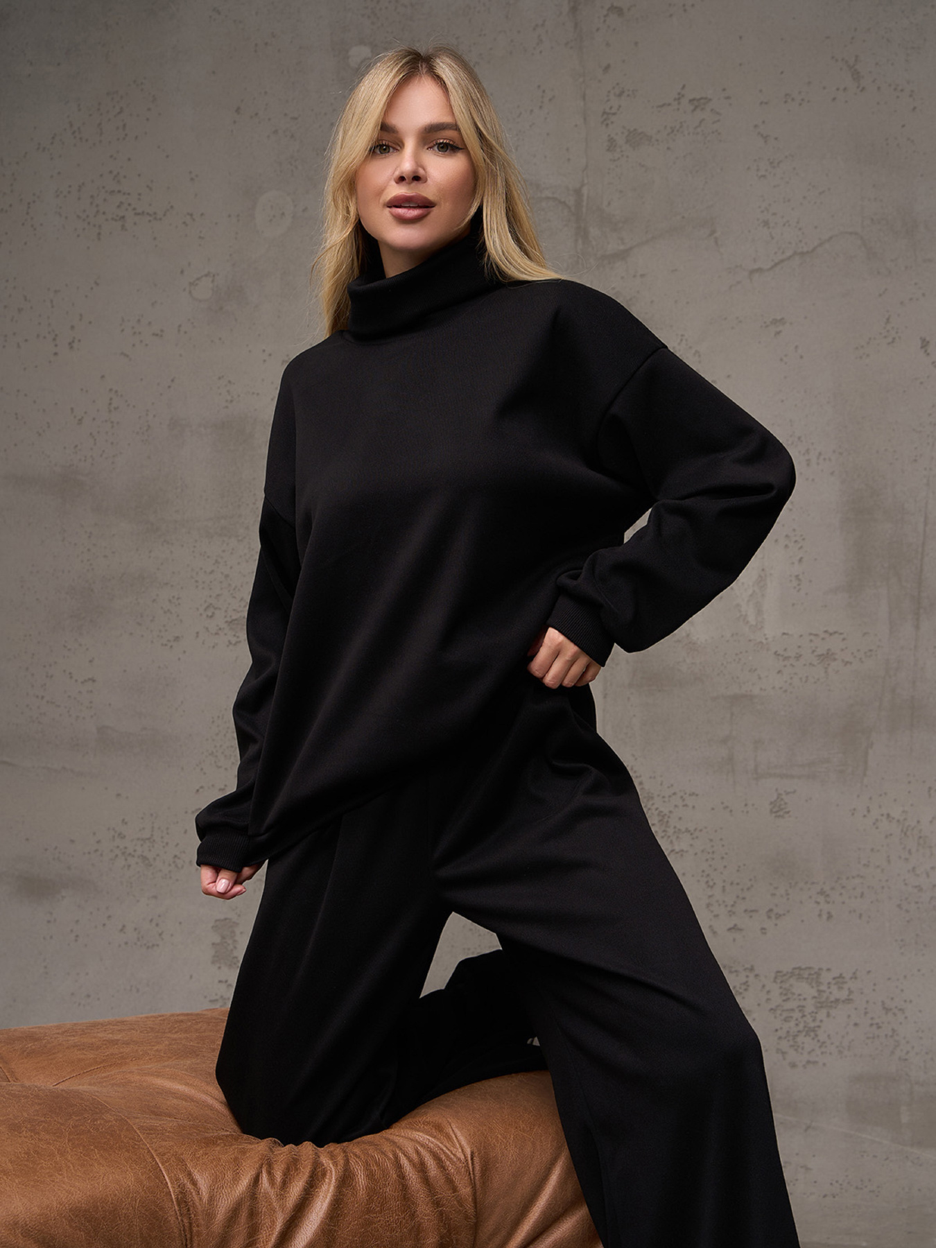 Повсякденний костюм ISSA Plus модель 14888_черный Фото