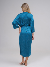 Халат ISSA Plus модель 14889_зеленый Фото