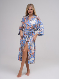 Халат ISSA Plus модель 14890_мультиколор Фото