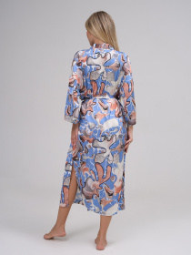 Халат ISSA Plus модель 14890_мультиколор Фото