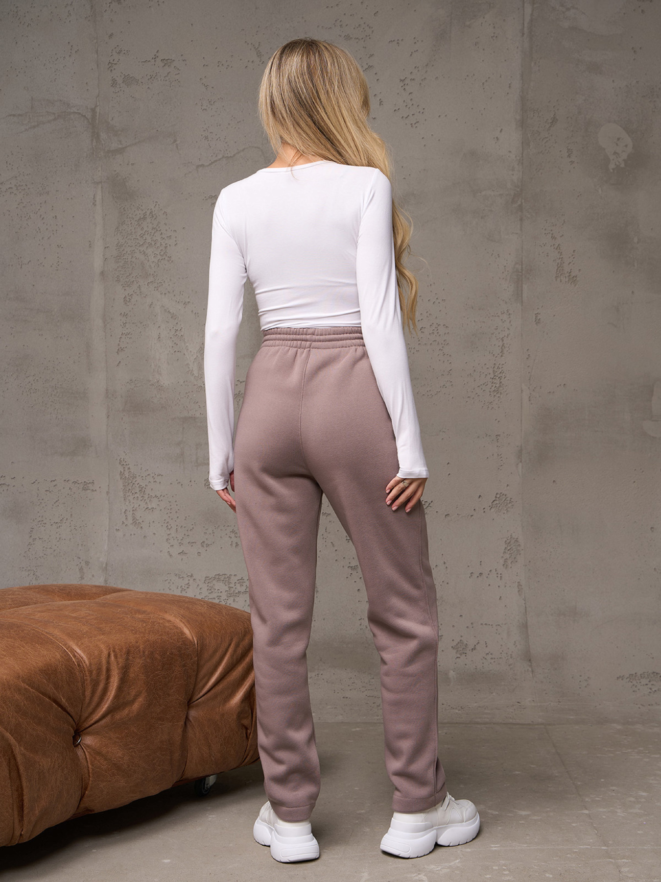 Брюки повседневные ISSA Plus модель 14906_коричневый Фото