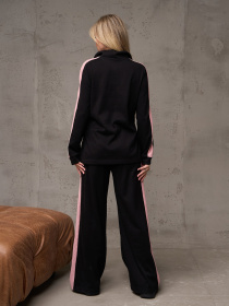 Костюм ISSA Plus модель 14891_черный_розовый Фото