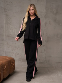 Костюм ISSA Plus модель 14891_черный_розовый Фото