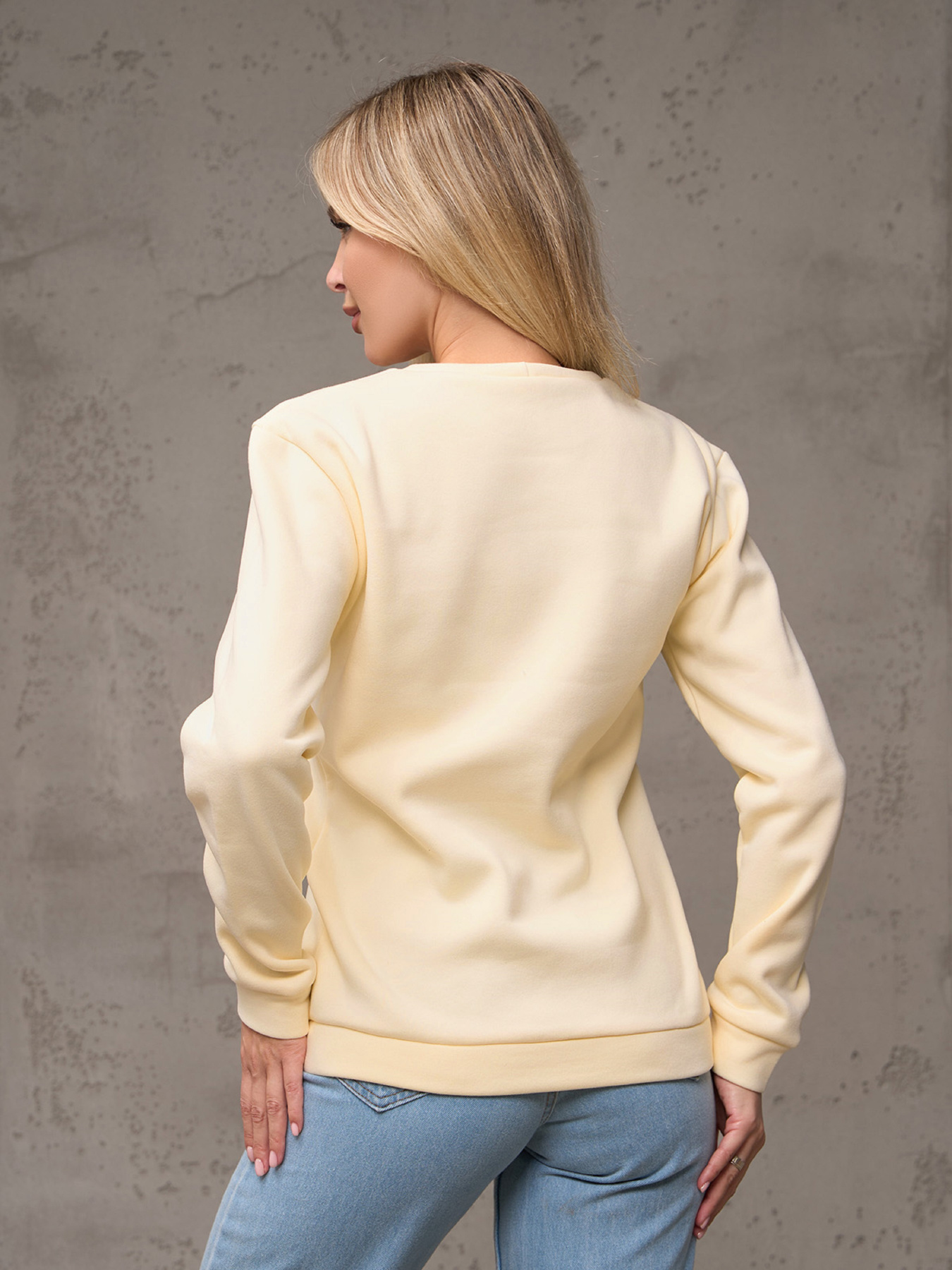 Свитшот ISSA Plus модель 14892_бежевый Фото