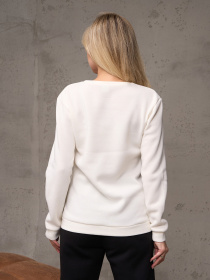 Свитшот ISSA Plus модель 14892_молочный Фото