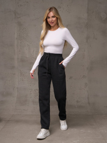 Повсякденні штани ISSA Plus модель 14906_темно_серый Фото