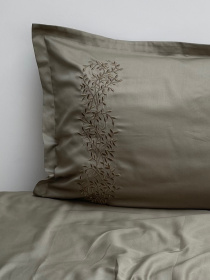 Наволочка мох з вишитими гілками Cozy модель 8003681 Фото