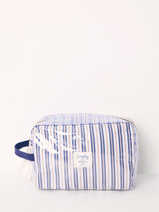 Велика косметичка з принтом у смужку Women'secret модель 4848817-18 Фото