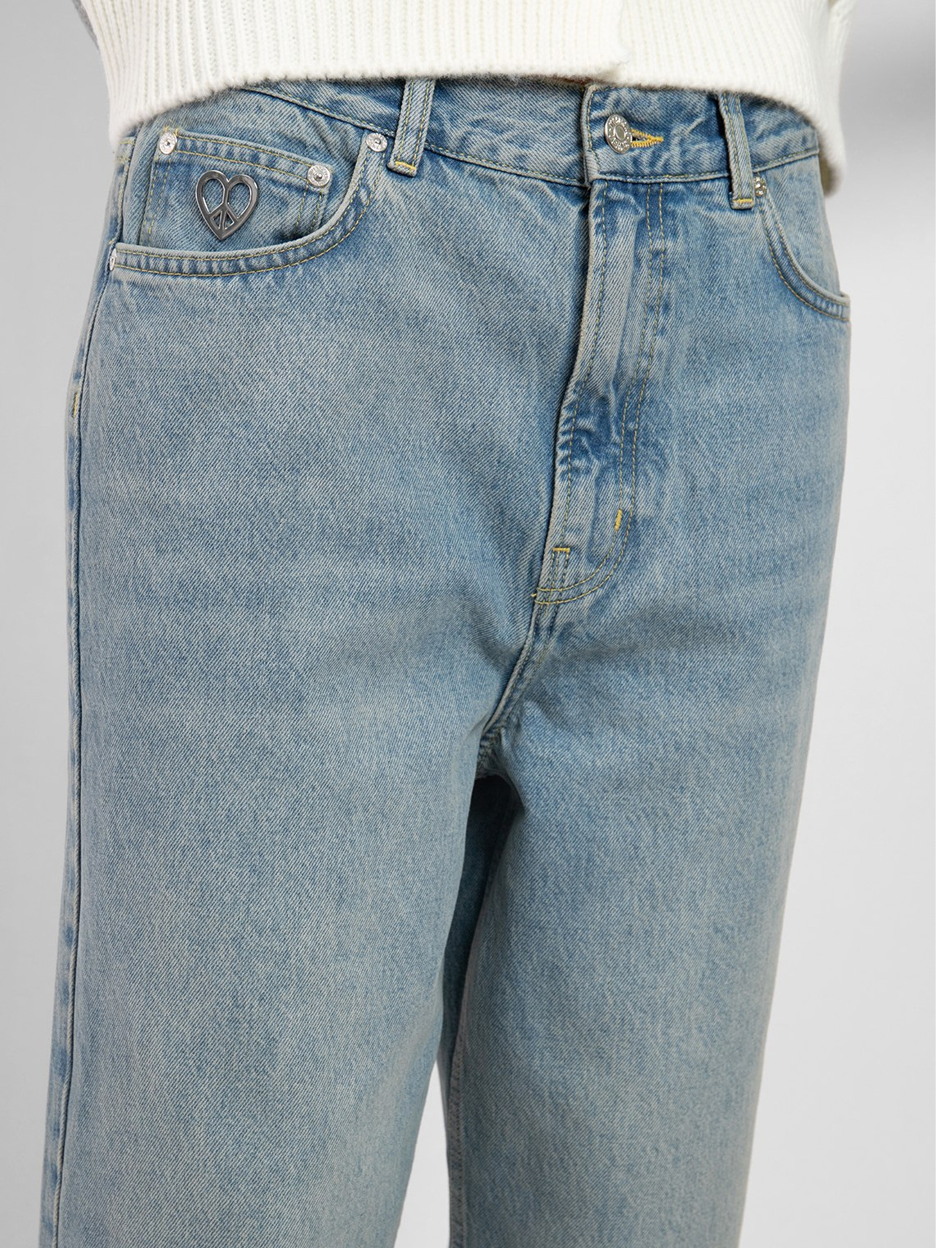 Широкі джинси Moschino модель 242K2J030887201303 Фото