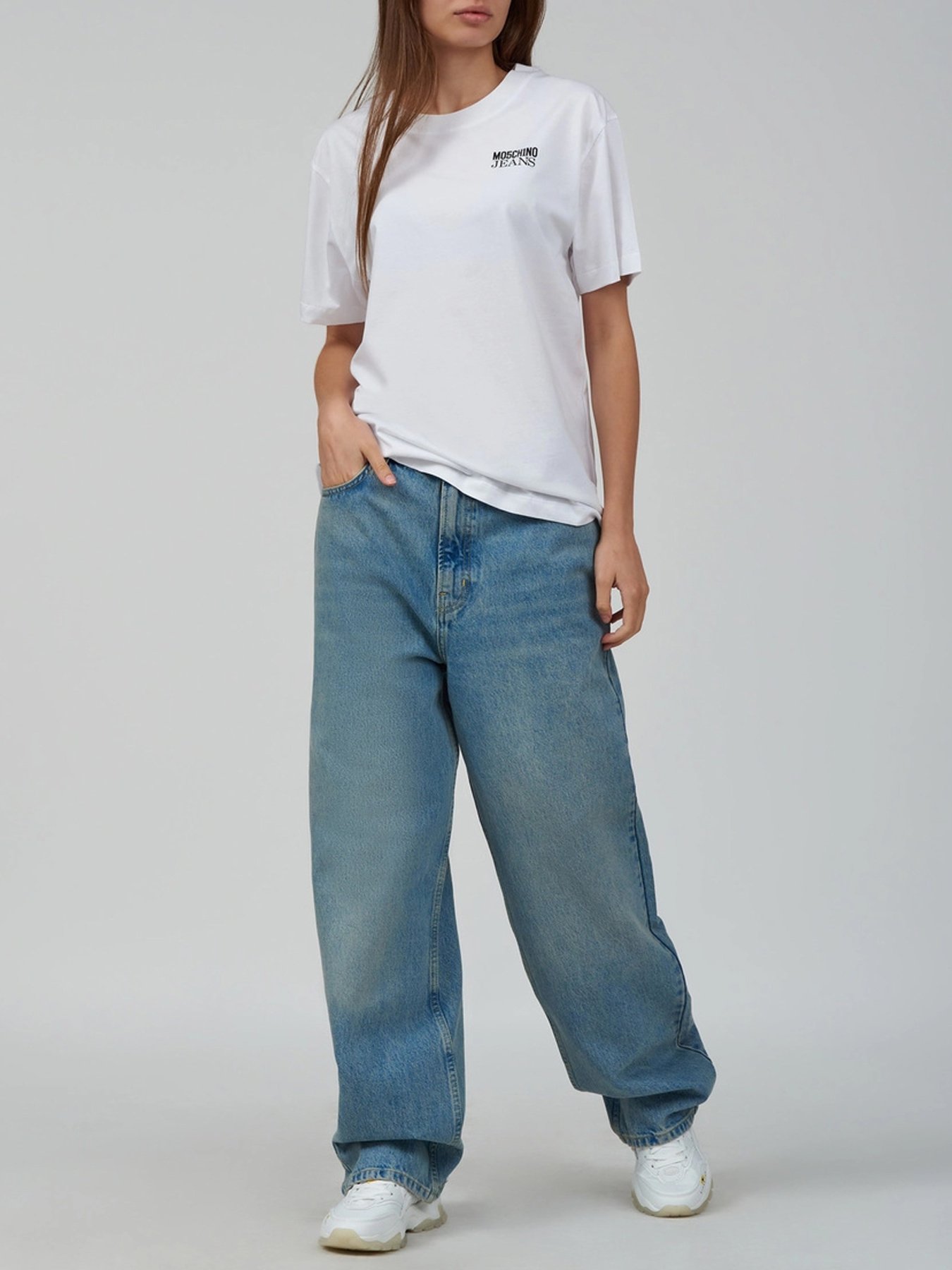 Широкі джинси Moschino модель 242K2J030887201303 Фото