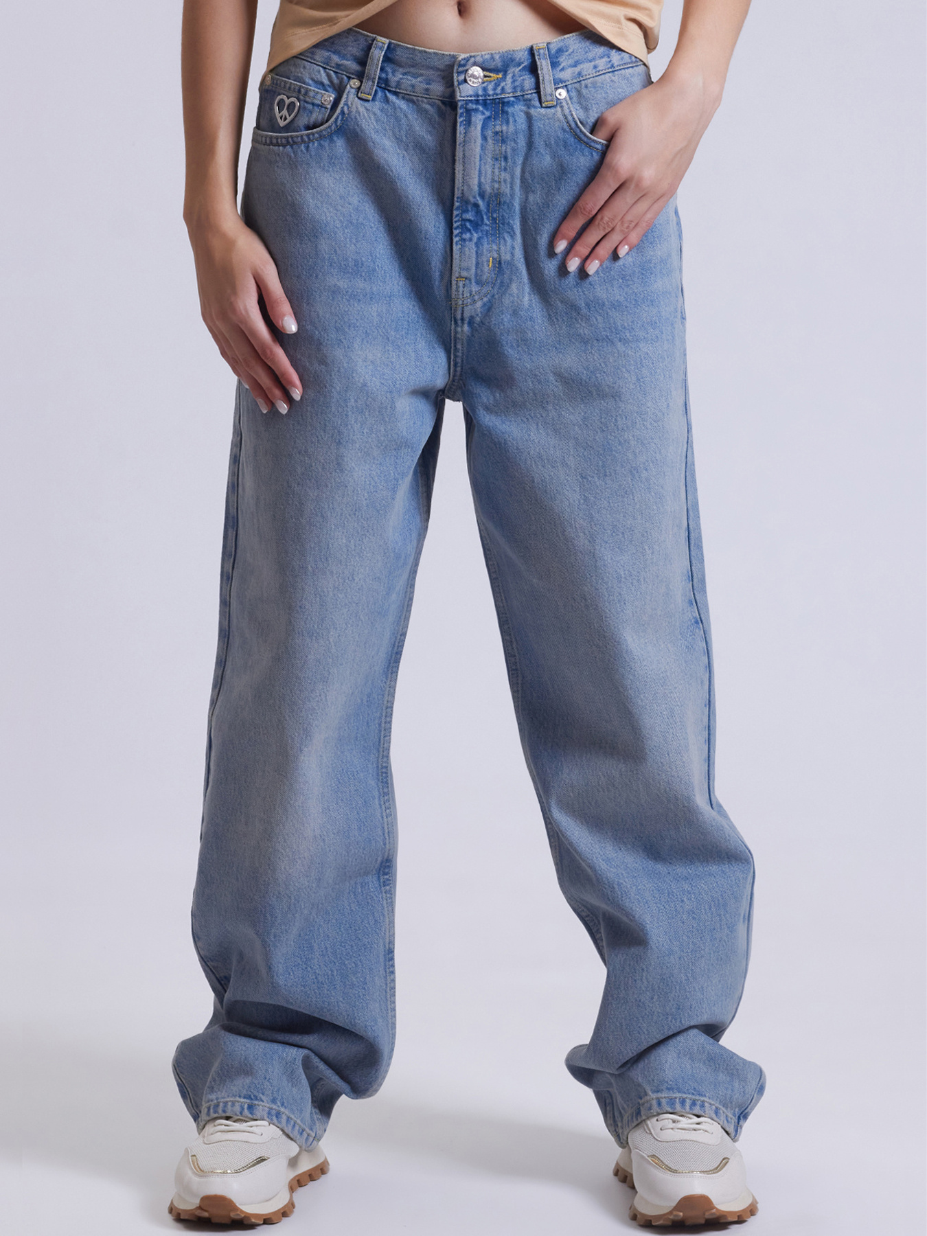 Широкі джинси Moschino модель 242K2J030887201303 Фото