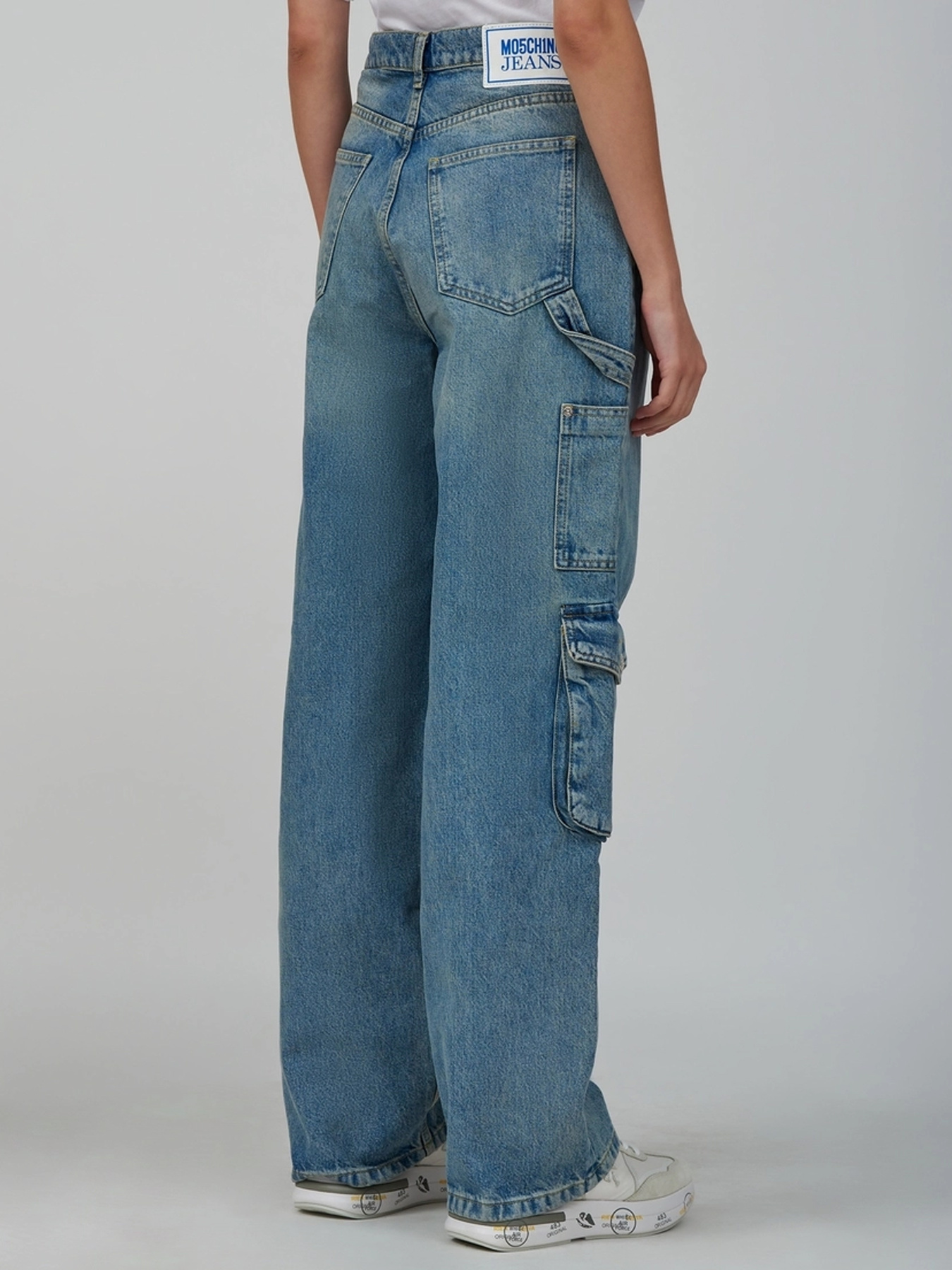 Широкі джинси Moschino модель 242K2J033187201303 Фото