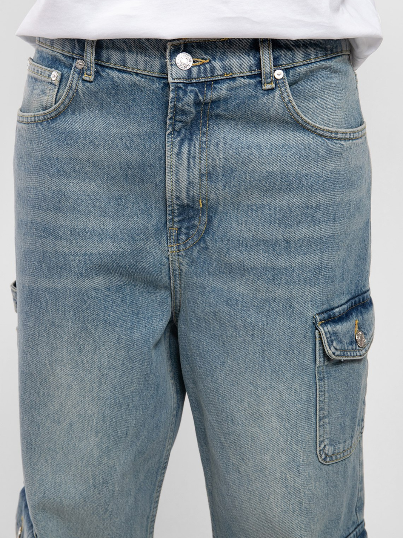 Широкі джинси Moschino модель 242K2J033187201303 Фото