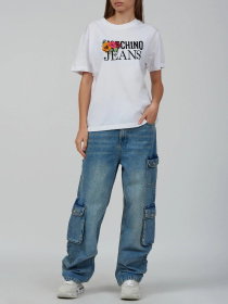 Широкі джинси Moschino модель 242K2J033187201303 Фото