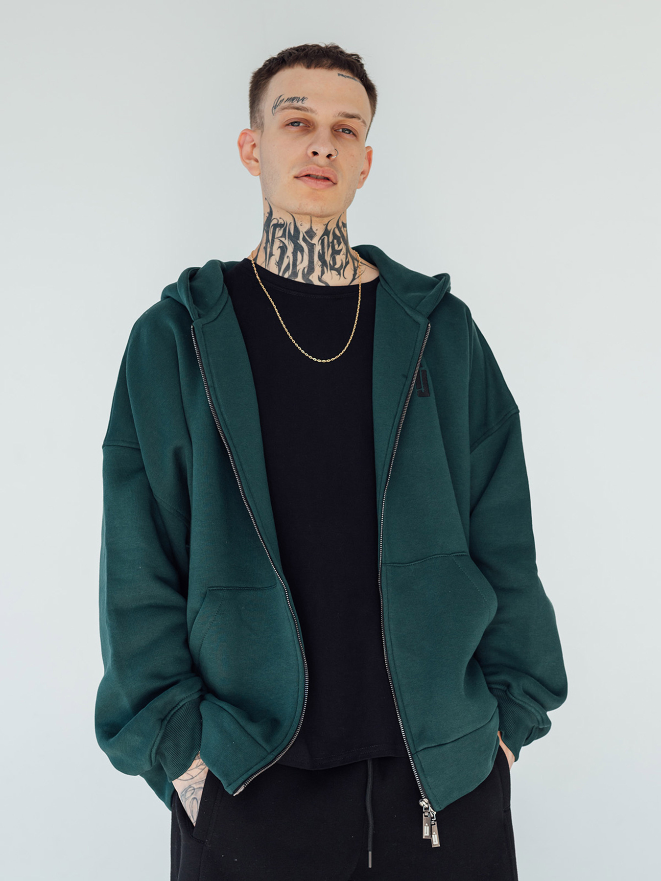 Кофта IJ модель Копія_ij-hoodie-zip-green Кофта IJ модель Копія_ij-hoodie-zip-green Фото