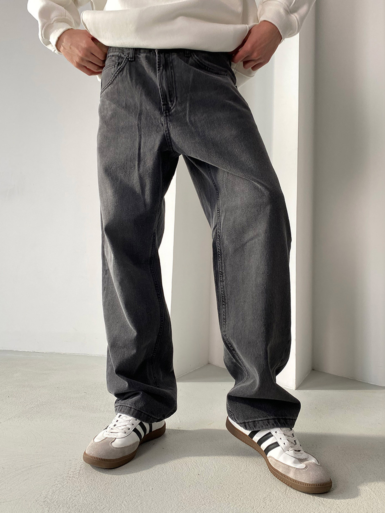 Широкие джинсы IJ модель jins-baggy Фото