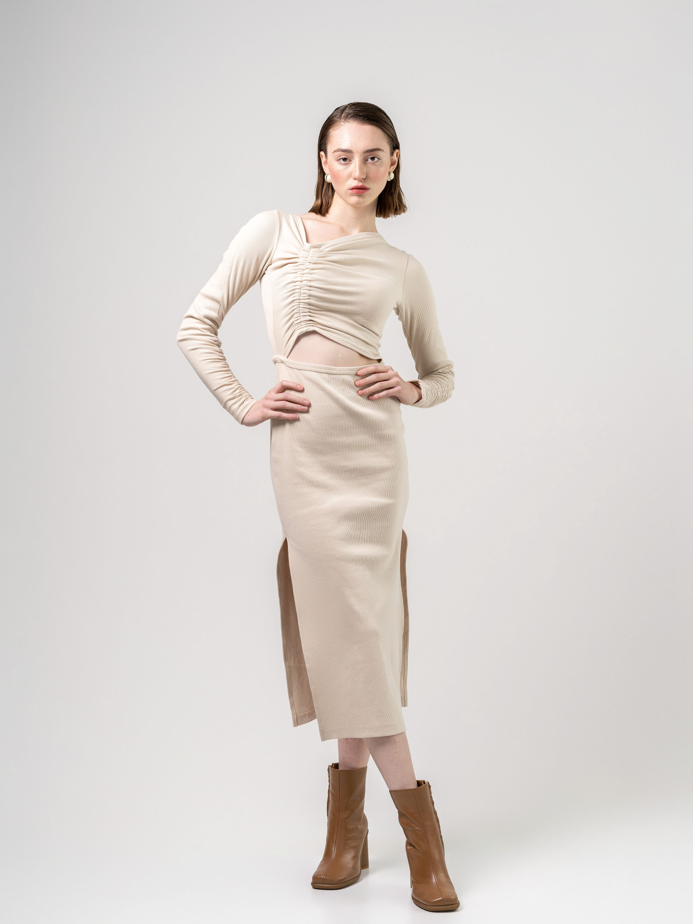 Платье миди 7/11 Seven Eleven модель SE24DrsObl_Bg Фото