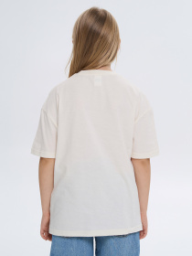 Футболка дитяча однотонна молочна модель 240250_milk Фото