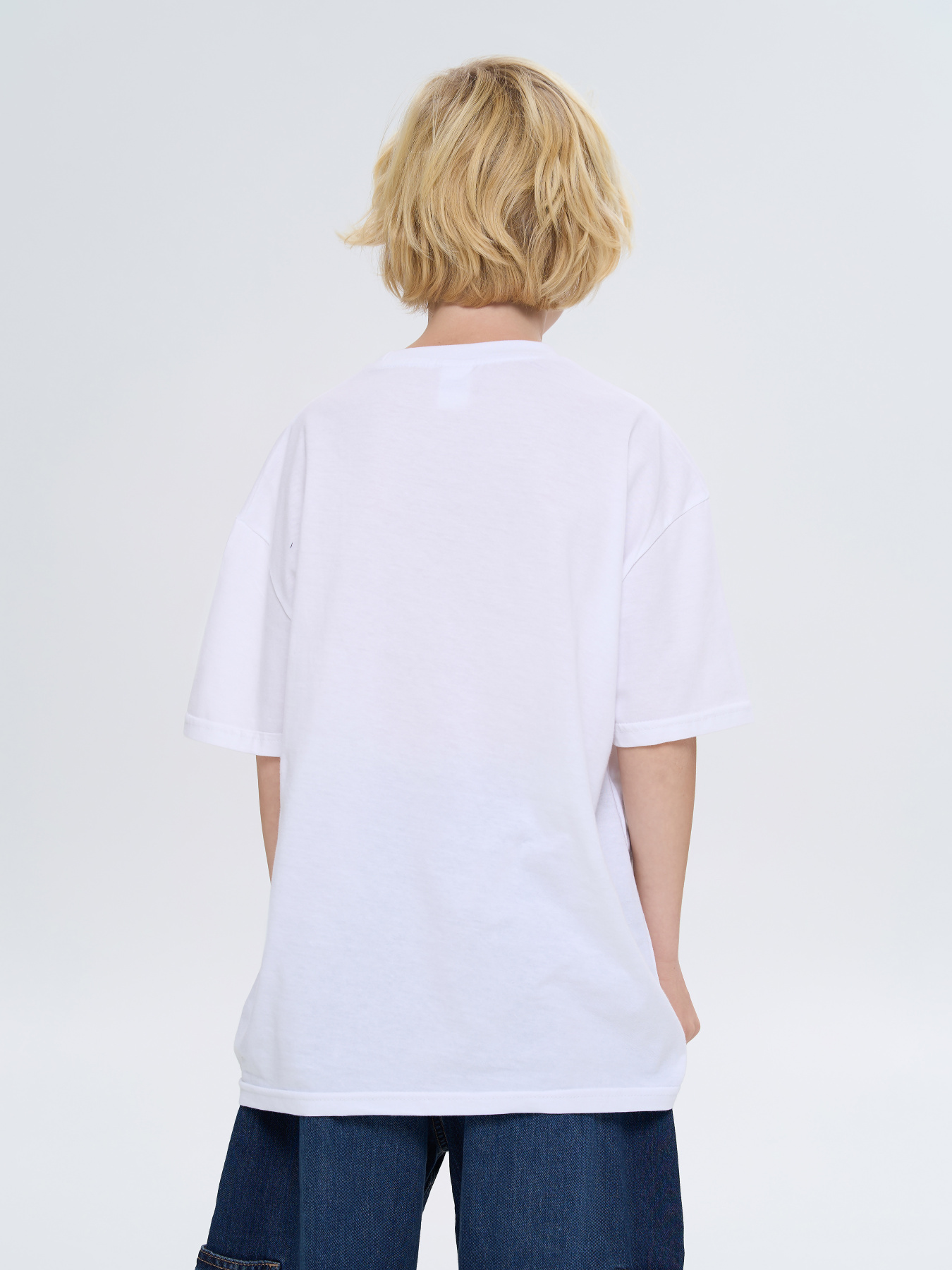 Футболка дитяча однотонна біла модель 240250_white Фото