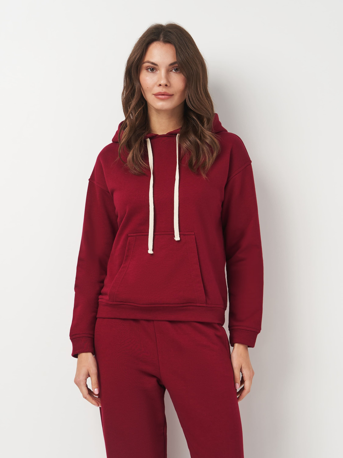 Худи Роза модель 240432_burgundy Фото