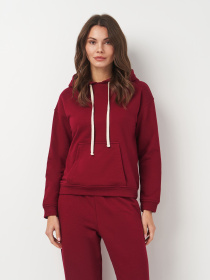 Худи Роза модель 240432_burgundy Фото