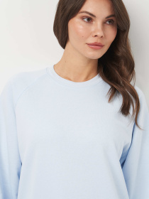 Свитшот Роза модель 231111_blue Фото