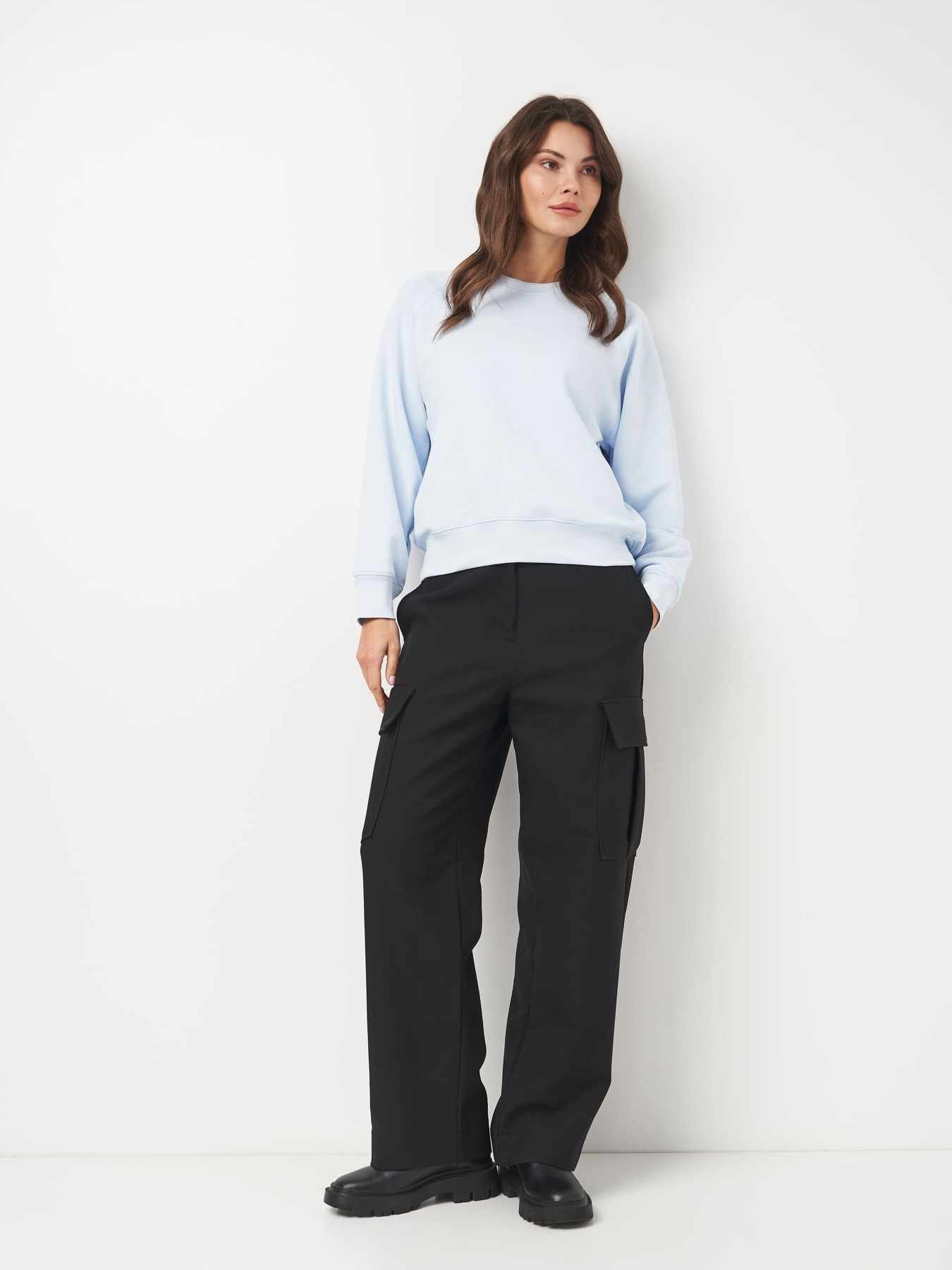 Свитшот Роза модель 231111_blue Фото