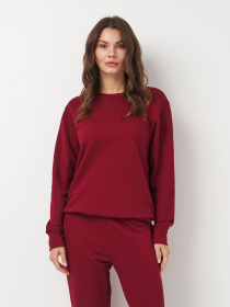 Світшот Роза модель 231024_burgundy Фото