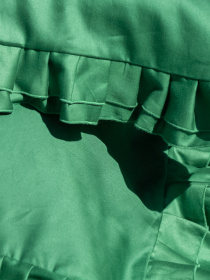 Наволочка з рюшами зелена Cozy модель 9425685 Фото