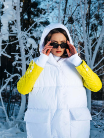 Утеплений жилет FloveTouch модель 4026W Утеплений жилет FloveTouch модель 4026W Фото