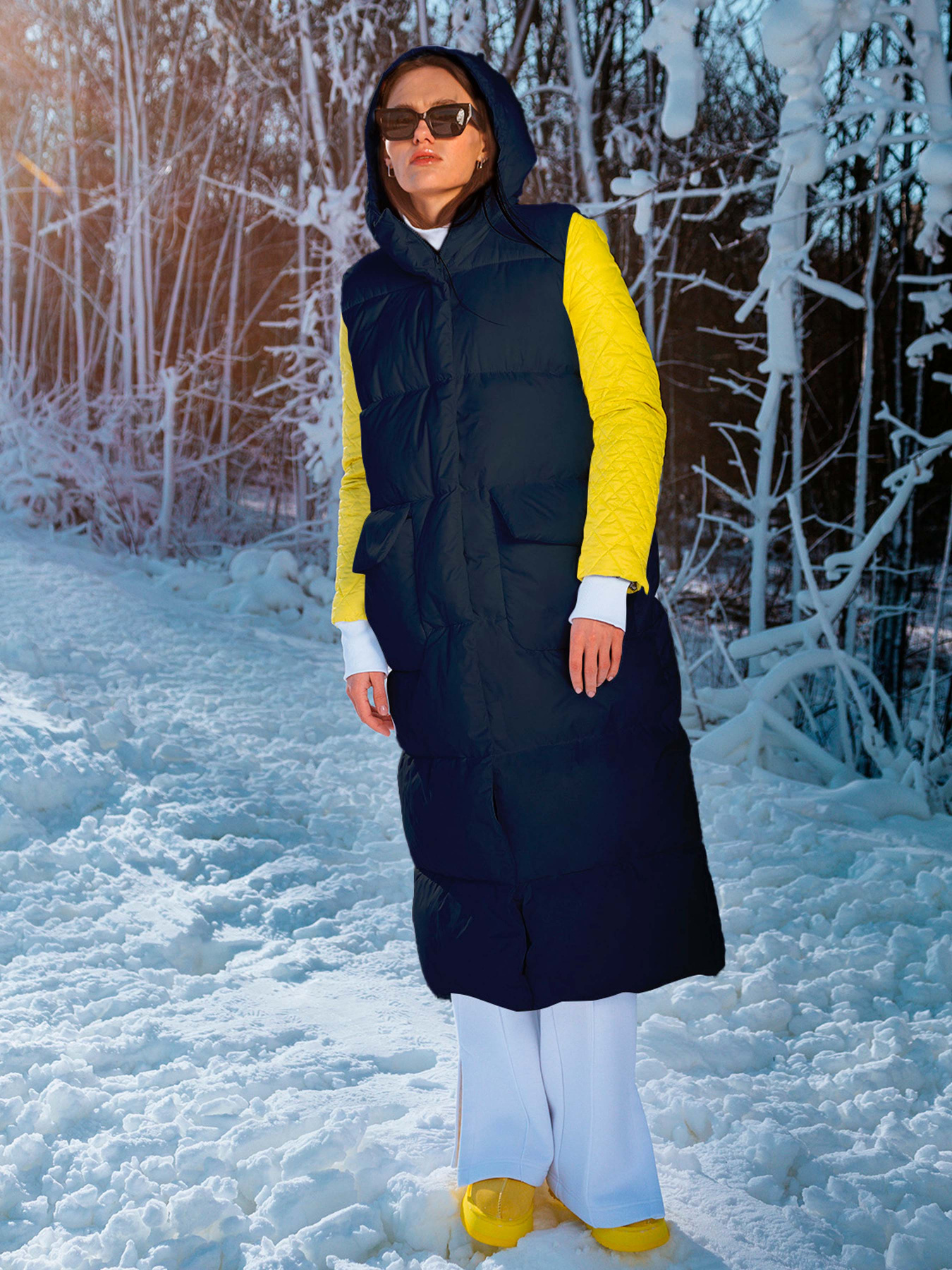 Жилет с утеплителем FloveTouch модель 4226BK Фото