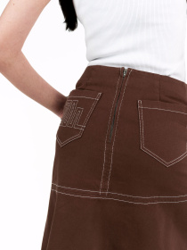 Юбка миди 7/11 Seven Eleven модель SE25SkAsm_Br Фото