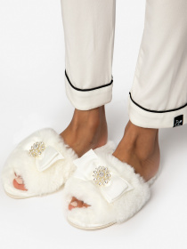 Тапки Pretty You London модель Anya Cream Фото