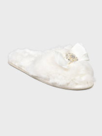 Тапки Pretty You London модель Anya Cream Фото