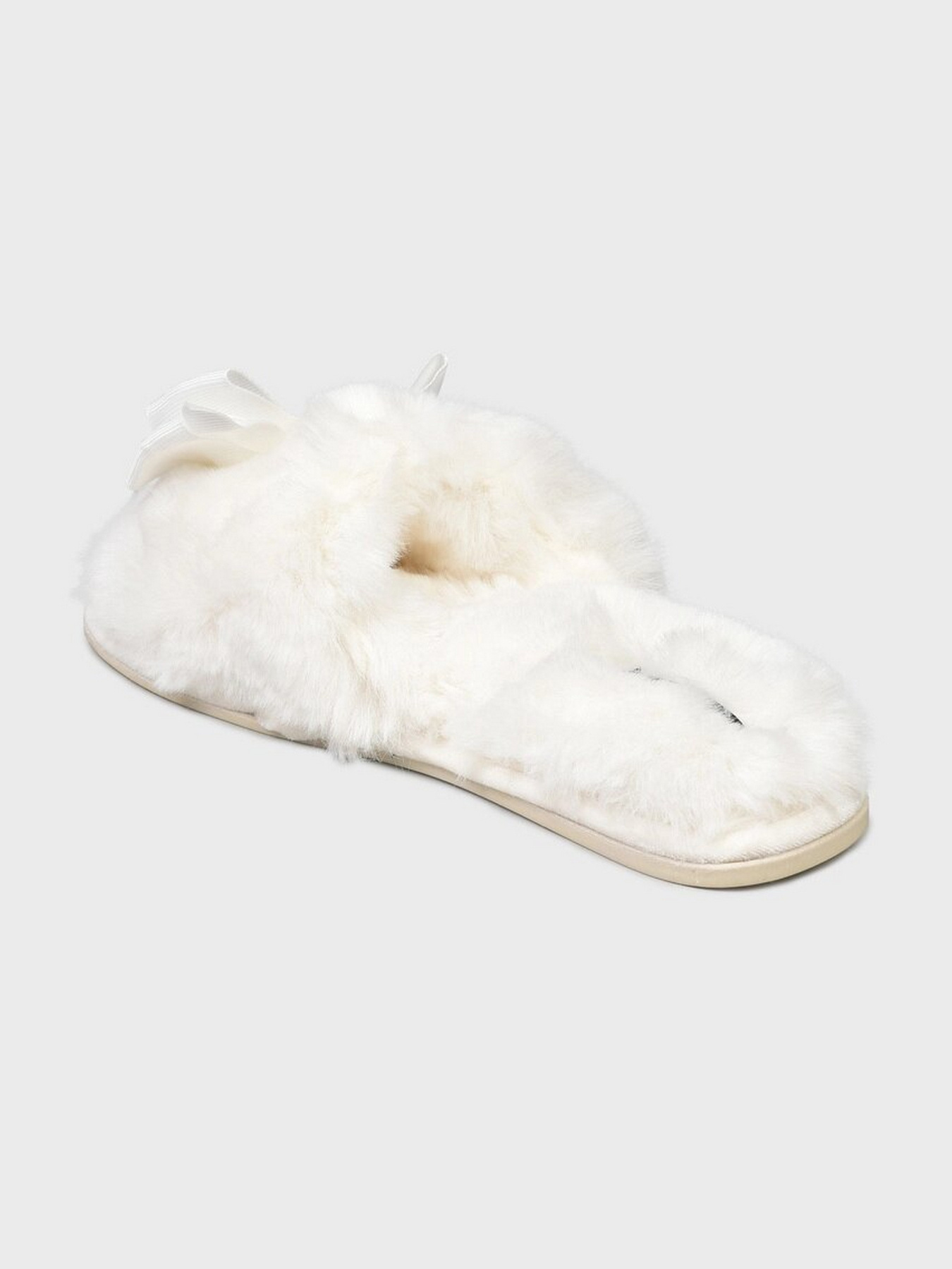 Тапки Pretty You London модель Anya Cream Фото