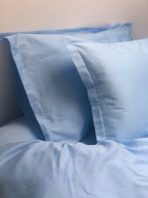 Наволочка класична небесно-блакитна Cozy модель 7992082 Фото