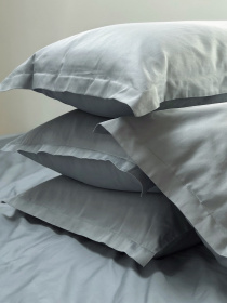 Наволочка класична сіро-блакитна Cozy модель 7992068 Фото